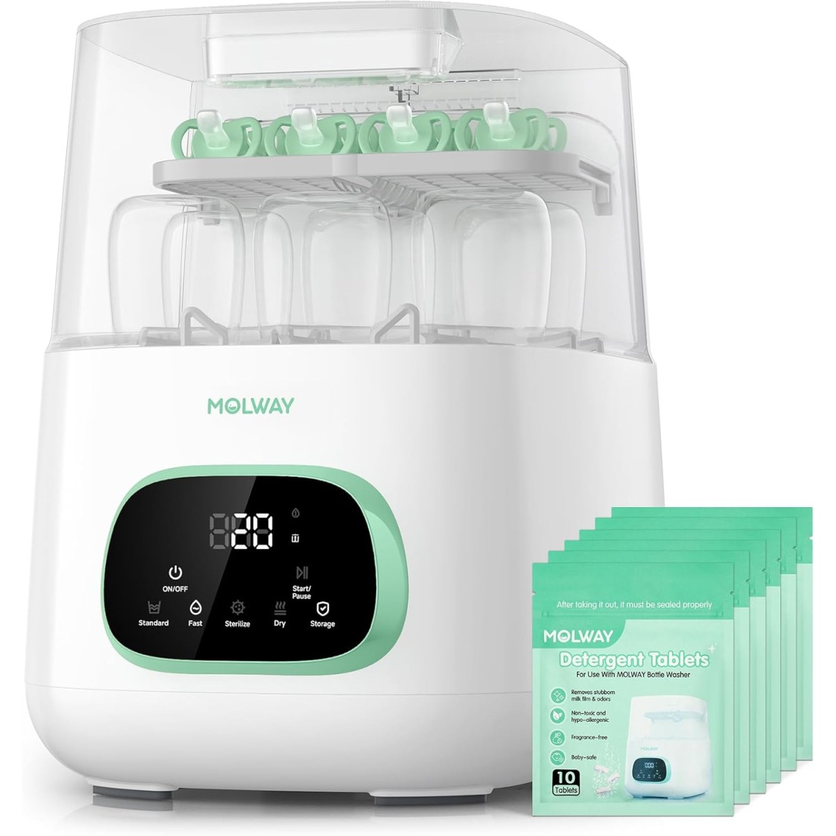 MOLWAY Bottle Washer Pro - Light Green